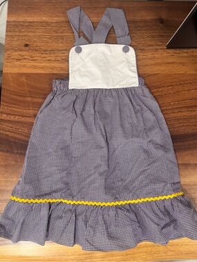 Krewe - LSU / ECU Purple Gingham Dress with Yellow Trim